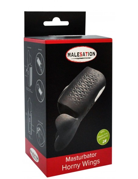 Masturbator Z Wibracją Malesation "Horny Wings" - Masturbatory i Sztuczne pochwy - 5