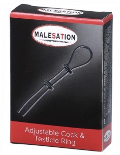 Regulowany Pierścień na Penisa Lasso Malesation Adjustable C.R. - Pierścienie erekcyjne niewibrujące - 1 2