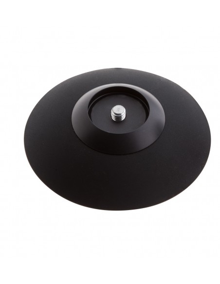 Korek analny Malesation Alu-Plug With Suction Cup Medium, Black - Korki analne stalowe - 5