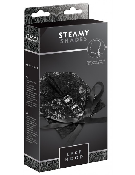 Uprząż BDSM Steamy Shades Lace Hood - Uprzęże BDSM - 3