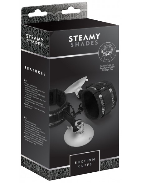Uprząż BDSM Steamy Shades Suction Cuffs - Uprzęże BDSM - 3