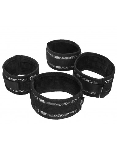 Uprząż BDSM Steamy Shades Wrist To Ankle Cuffs - Uprzęże BDSM - 2