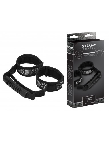 Uprząż BDSM Steamy Shades Control Cuffs With Bag Handle - Uprzęże BDSM - 1