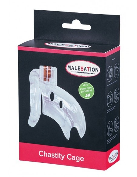 Klatka Na Penisa Malesation Chastity Cage Clear - Klatki na penisa - 8