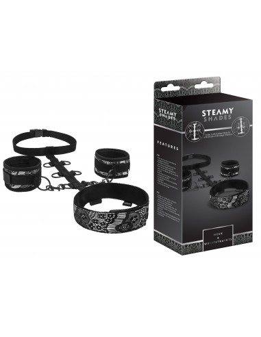 Uprząż BDSM Steamy Shades Neck / Wriststraints - Uprzęże BDSM - 1