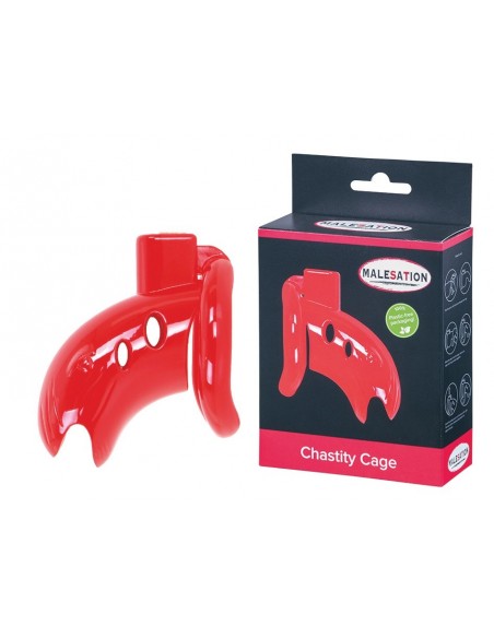 Klatka Na Penisa Malesation Chastity Cage Red - Klatki na penisa - 1