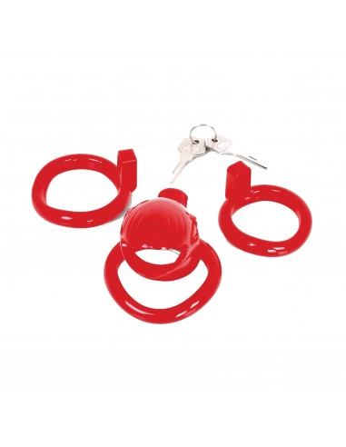 Klatka Na Penisa Malesation Chastity Cage Red - Klatki na penisa - 2