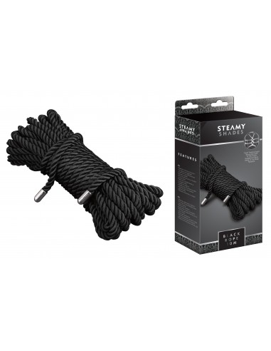 Lina BDSM Steamy Shades Black Rope - Liny, sznury BDSM - 1