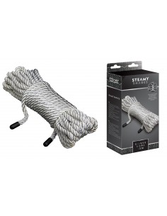 Lina BDSM Steamy Shades Silver Rope - Liny, sznury BDSM - 1