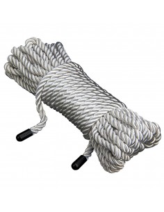 Lina BDSM Steamy Shades Silver Rope - Liny, sznury BDSM - 1 2