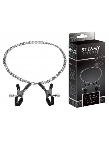 Klamry na sutki Steamy Shades Adjustable Alligator Nipple Clamps - Klamry i klipsy na sutki - 1