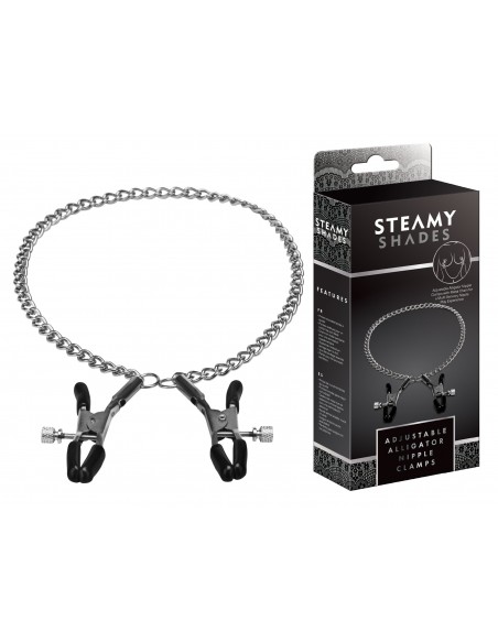 Klamry na sutki Steamy Shades Adjustable Alligator Nipple Clamps - Klamry i klipsy na sutki - 1