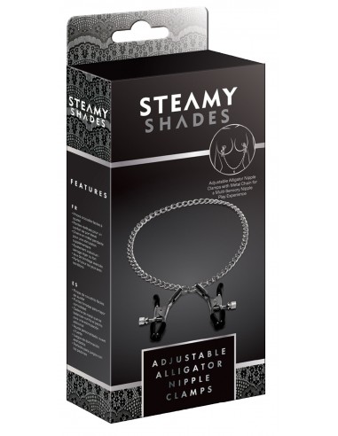Klamry na sutki Steamy Shades Adjustable Alligator Nipple Clamps - Klamry i klipsy na sutki - 3