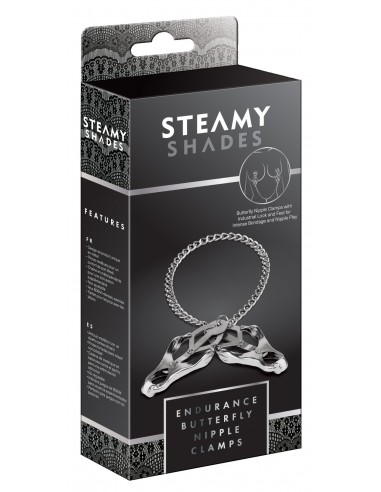 Klamry na sutki Steamy Shades Endurance Butterfly Nipple Clamps - Klamry i klipsy na sutki - 3
