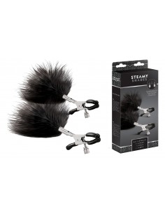Klamry na sutki Steamy Shades Adjustable Feather Nipple Clamps - Klamry i klipsy na sutki - 1