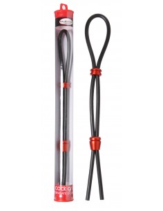 Regulowany Pierścień na Penisa Cock-Grip Double Red - Pierścienie erekcyjne niewibrujące - 1