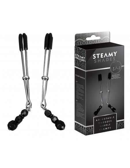 Klamry na sutki Steamy Shades Adjustable Tweezer Nipple Clamps - Klamry i klipsy na sutki - 1