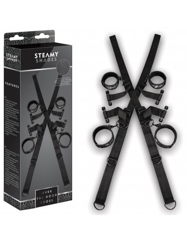 Uprząż BDSM Steamy Shades Over The Door Cross - Uprzęże BDSM - 1