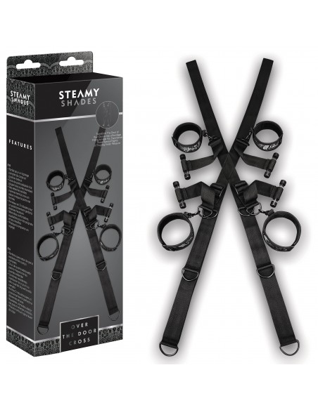 Uprząż BDSM Steamy Shades Over The Door Cross - Uprzęże BDSM - 1