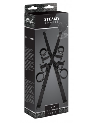 Uprząż BDSM Steamy Shades Over The Door Cross - Uprzęże BDSM - 3