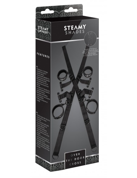 Uprząż BDSM Steamy Shades Over The Door Cross - Uprzęże BDSM - 3