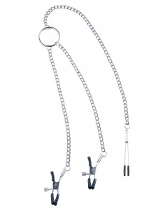 Klamry na sutki Steamy Shades Adjustable Nipple Clamps And Tweezer Clit Clamp - Klamry i klipsy na sutki - 1 2