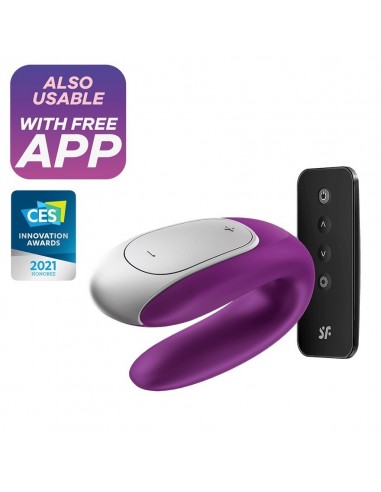 Podwójna stymulacja dla par Double Fun (Violet) - Stymulatory i wibratory dla par - 1