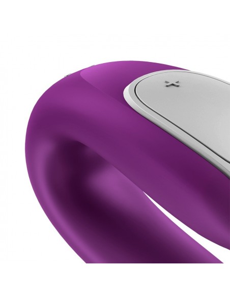 Podwójna stymulacja dla par Double Fun (Violet) - Stymulatory i wibratory dla par - 2