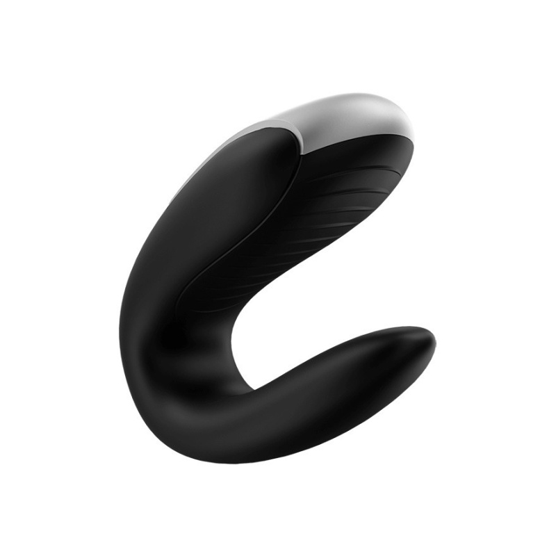 Wibrator dla par Satisfyer Double Fun (Black) - podwójny silnik, sterowanie aplikacją, wymiary 9,3 × 4,2 × 6,17 cm - 4