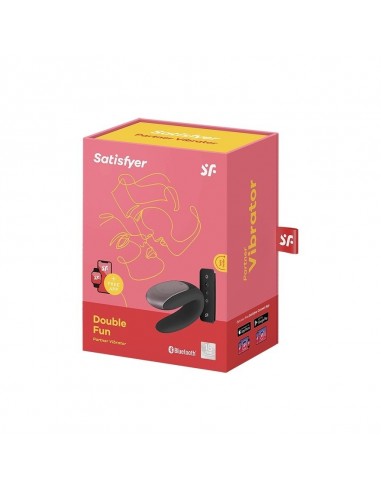 Podwójna stymulacja dla par Double Fun (Black) - Stymulatory i wibratory dla par - 6