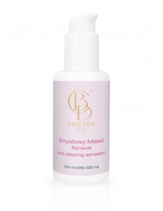 Olejek Do Masażu CBD Doctor Relaxing Sensory i Lubrykant w Jednym 500 ml - Lubrykanty, feromony i olejki do masażu CBD - 1