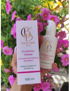 Olejek Do Masażu CBD Doctor Relaxing Sensory i Lubrykant w Jednym 500 ml - Lubrykanty, feromony i olejki do masażu CBD - 1 2