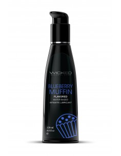 Lubrykant Wicked Aqua Blueberry Muffin Lube 120 ml - Lubrykanty na bazie wody - 1