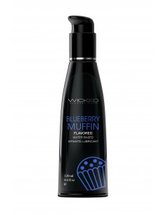 Lubrykant Wicked Aqua Blueberry Muffin Lube 120 ml - Lubrykanty na bazie wody - 1 2