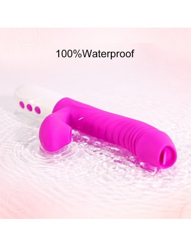 Wibrator króliczek USB z Funkcją Ssania i Języczkiem - Wibratory Króliczki - 2