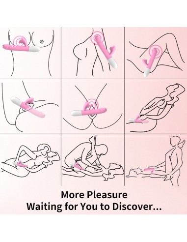 Wibrator króliczek USB z Funkcją Ssania i Języczkiem - Wibratory Króliczki - 14