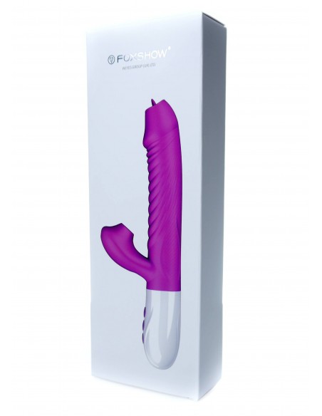 Wibrator króliczek USB z Funkcją Ssania i Języczkiem - Wibratory Króliczki - 15