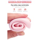Wibrator silikonowy Silicone Vibrator USB 7 Function and Thrusting Function / Heating, pink - 7 funkcji wibracji, ruch posuwisto - 14
