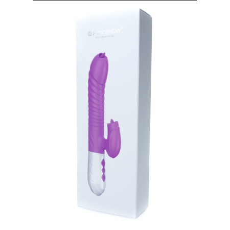 Wibrator króliczek Silikonowy Usb 7 Function And Thrusting Function / Heating, Różowy - 19