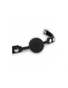 Knebel Fetish Dreams Silicone Ball Gag Black - Kneble do ust - 1