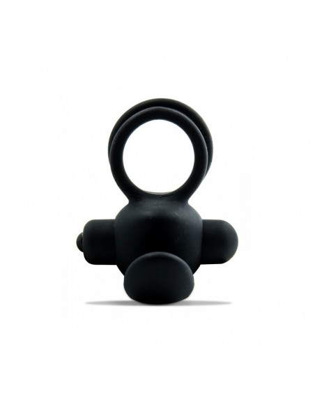 Pierścień na penisa z wibracjami  Ultimate Silicone Czarny - Pierścienie erekcyjne wibrujące - 1