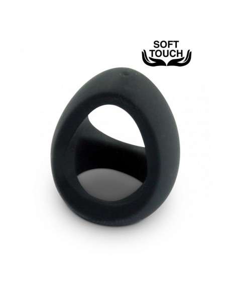 Pierścień erekcyjny Mr. Cock Drop Silicone Cockring Black - Pierścienie erekcyjne niewibrujące - 3