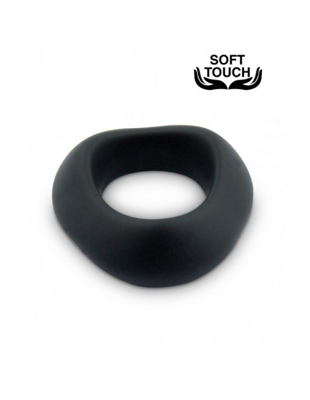 Pierścień erekcyjny Mr. Cock Polygon Silicone Cockring Black - Pierścienie erekcyjne niewibrujące - 3