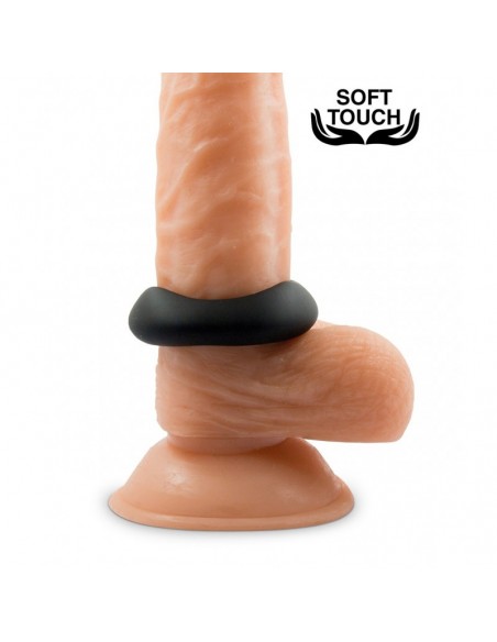 Pierścień erekcyjny Mr. Cock Polygon Silicone Cockring Black - Pierścienie erekcyjne niewibrujące - 4