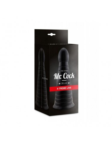 Dildo analne XXL Mr.Cock X-Treme Line Cone Black 26 cm - Ogromne Korki Analne XXL - 2
