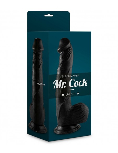 Dildo Gigant XXL Mr. Cock Black Mamba 36 cm Czarny - Dilda giganty - 2