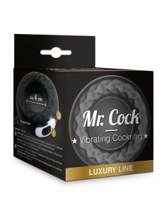 Pierścień na penisa z wibracjami Mr.Cock Luxury Line Rechargable 40 mm - Pierścienie erekcyjne wibrujące - 1 2