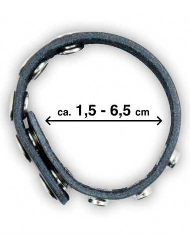 Pierścień erekcyjny Mr. Cock Rivet Leather Cockring Black - Pierścienie erekcyjne niewibrujące - 3