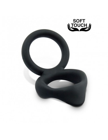 Pierścień erekcyjny Mr.Cock Hug Silicone Cockring Black - Pierścienie erekcyjne niewibrujące - 4