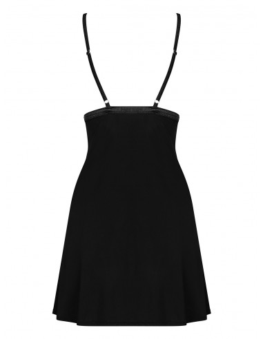 Bielizna Nocna Cecilla Koszulka I String Czarna L/Xl - Koszule nocne - 6